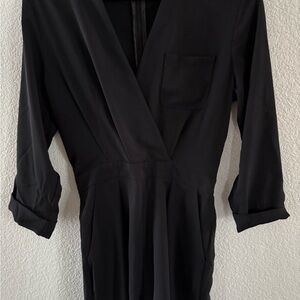 Topshop Black Wrap Dress